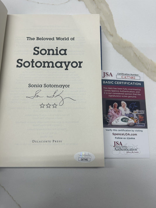 Sonia Sotomayor Signed Beloved World Book US Supreme Court Justice Rare Auto JSA