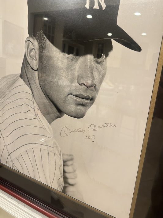 NY Yankees Mickey Mantle Signed 16x20 Photo Autographed Signed PSA LOA