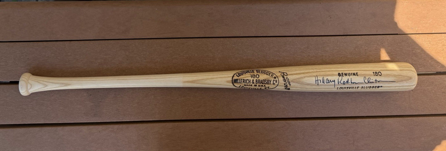 HILLARY RODHAM CLINTON Signed Autographed Louisville Slugger Bat RARE JSA COA