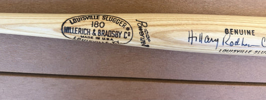 HILLARY RODHAM CLINTON Signed Autographed Louisville Slugger Bat RARE JSA COA