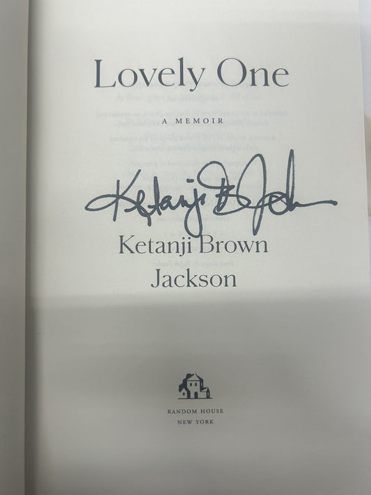 SIGNED Justice Ketanji Brown Jackson Book Lovely One 1ST EDITION Hardcover