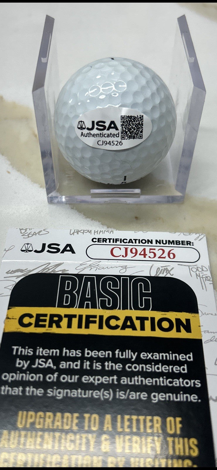 President Gerald Ford Signed Autograph Golf Ball Watergate JSA Certificate