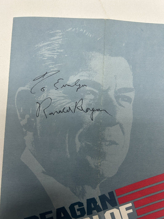 President Ronald Reagan Signed A MAN OF DESTINY Nancy Reagan Autograph 1979