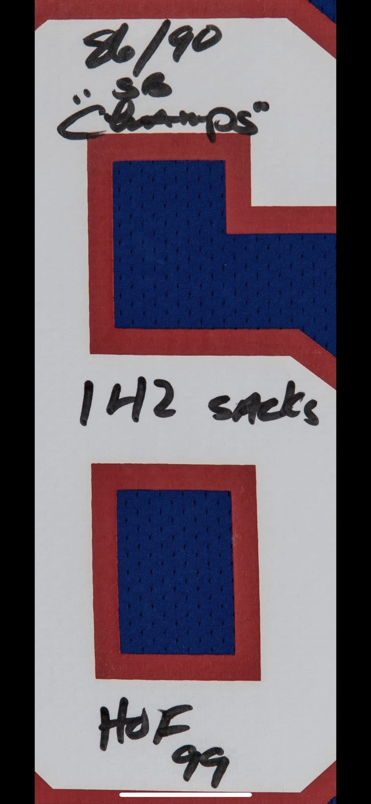 Framed Autographed Lawrence Taylor RARE 5x Inscriptions Fanatics COA Limited Ed.
