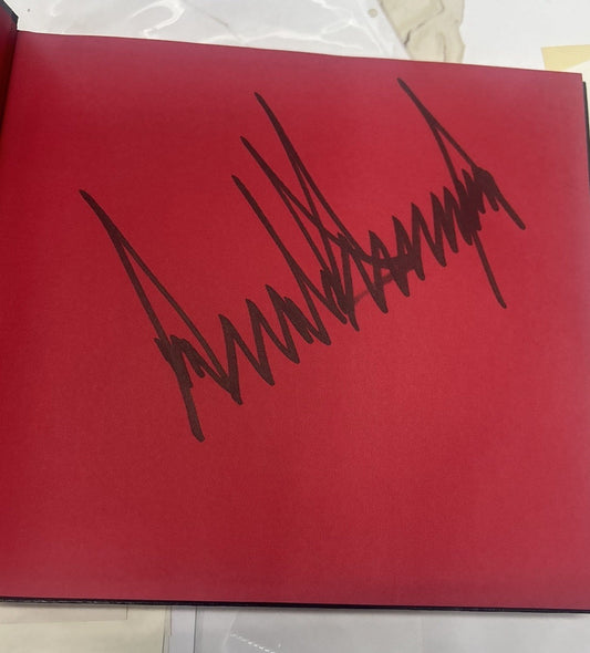 President Donald J Trump FULL SIGNATURE SIGNED “Letters To Trump” Book HUGE AUT