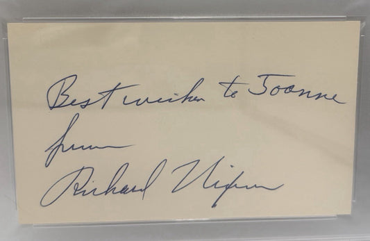 Richard Nixon Signed Autograph Cut PSA/DNA Slabbed Rare Every Letter Full Name