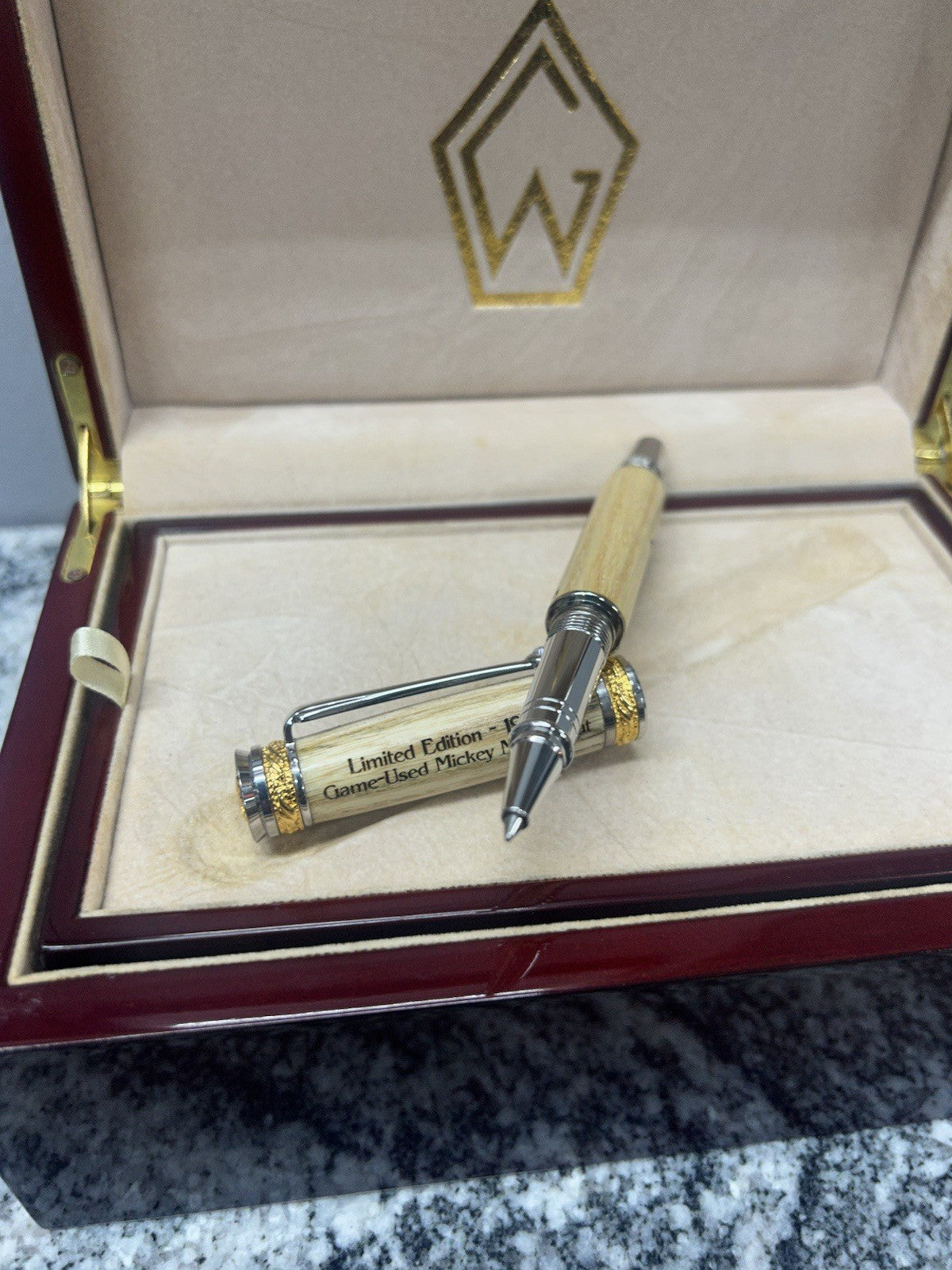 Gisi Pen Company Limited Edition Mickey Mantle Game Used Bat Wood Pen
