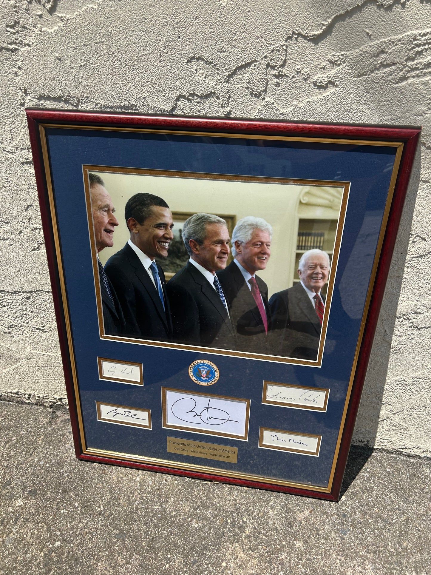 5 Presidents Signature Display PSA LOA