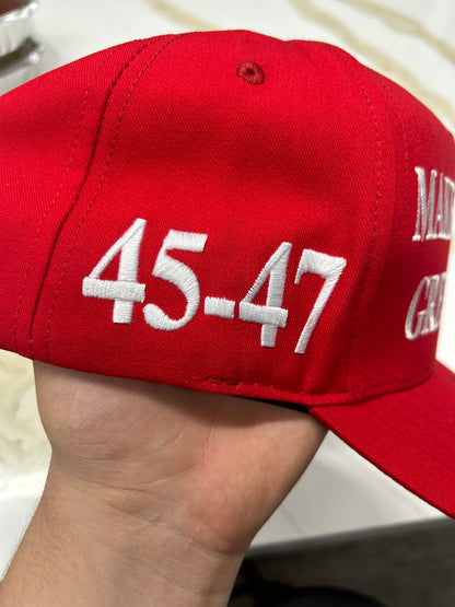 President Donald Trump Signed MAGA Hat 45-47 USA