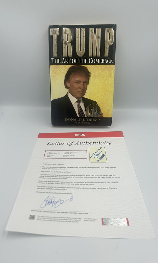 President Donald J. Trump Signed Autographed Art Of The Comeback PSA/DNA LOA