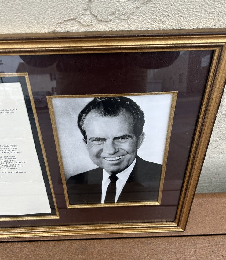 RICHARD M. NIXON - TYPED LETTER SIGNED - CUSTOM FRAMED