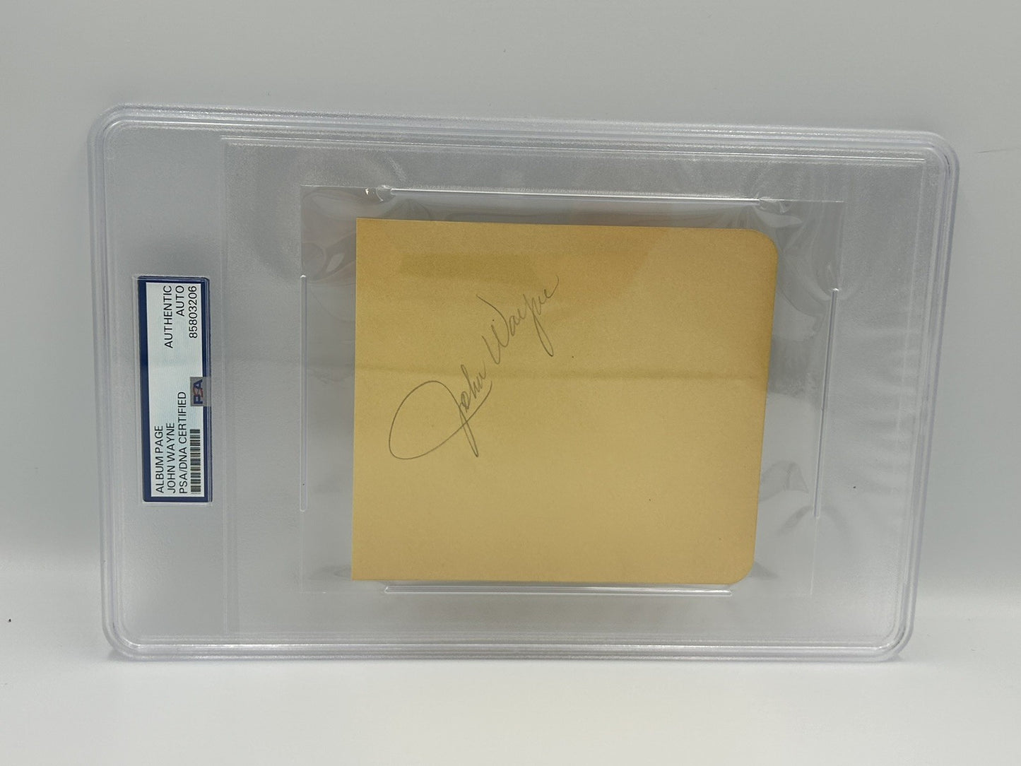 JOHN WAYNE SIGNED ALBUM PAGE AUTO SIGNATURE PSA/DNA  RARE EARLY AUTOGRAPH
