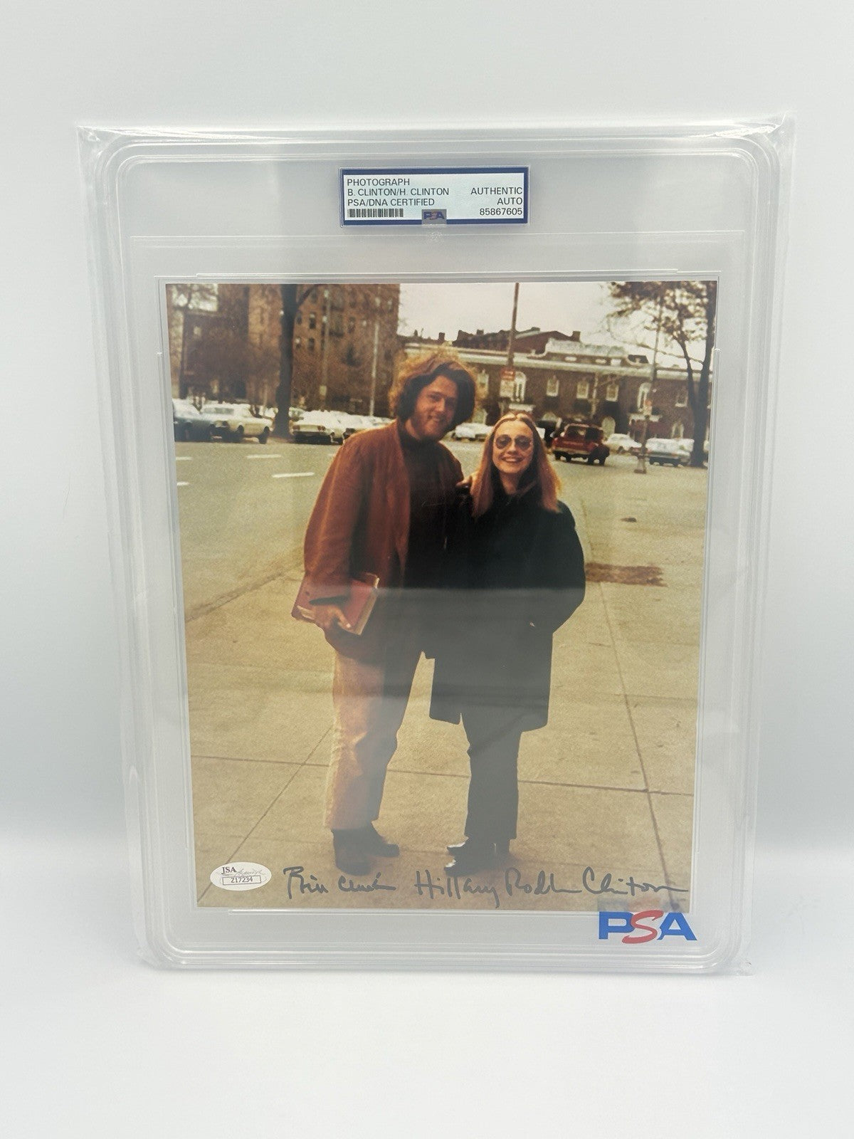 BILL & HILLARY CLINTON Signed Autographed 8x10 Photo RARE PSA ENCAPSULATED