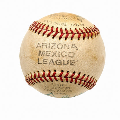 1950s Legends Signed Baseball w/ TY COBB Willie Mays Ernie Banks PSA LOA
