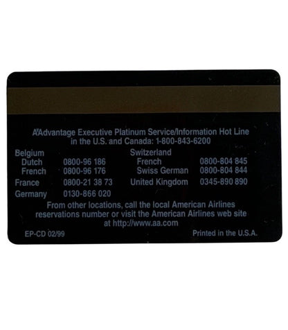 Willie Mays  Personally Owned Credit Card American Airlines Rare COA