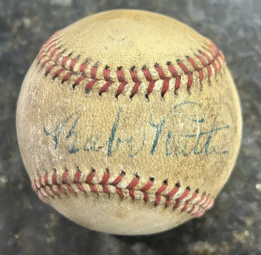 Babe Ruth -  Signed Autographed Reach Baseball - Beckett LOA - Rare Bold Auto