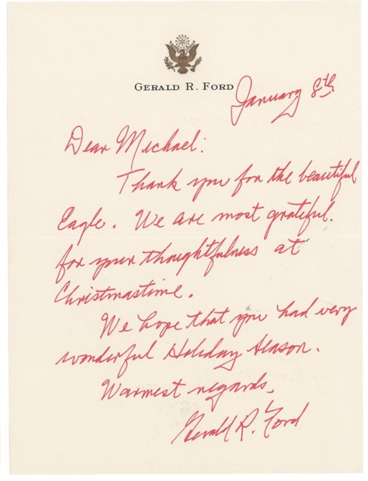 Gerald Ford Handwritten Autograph Letter Signed Rare President Autograph