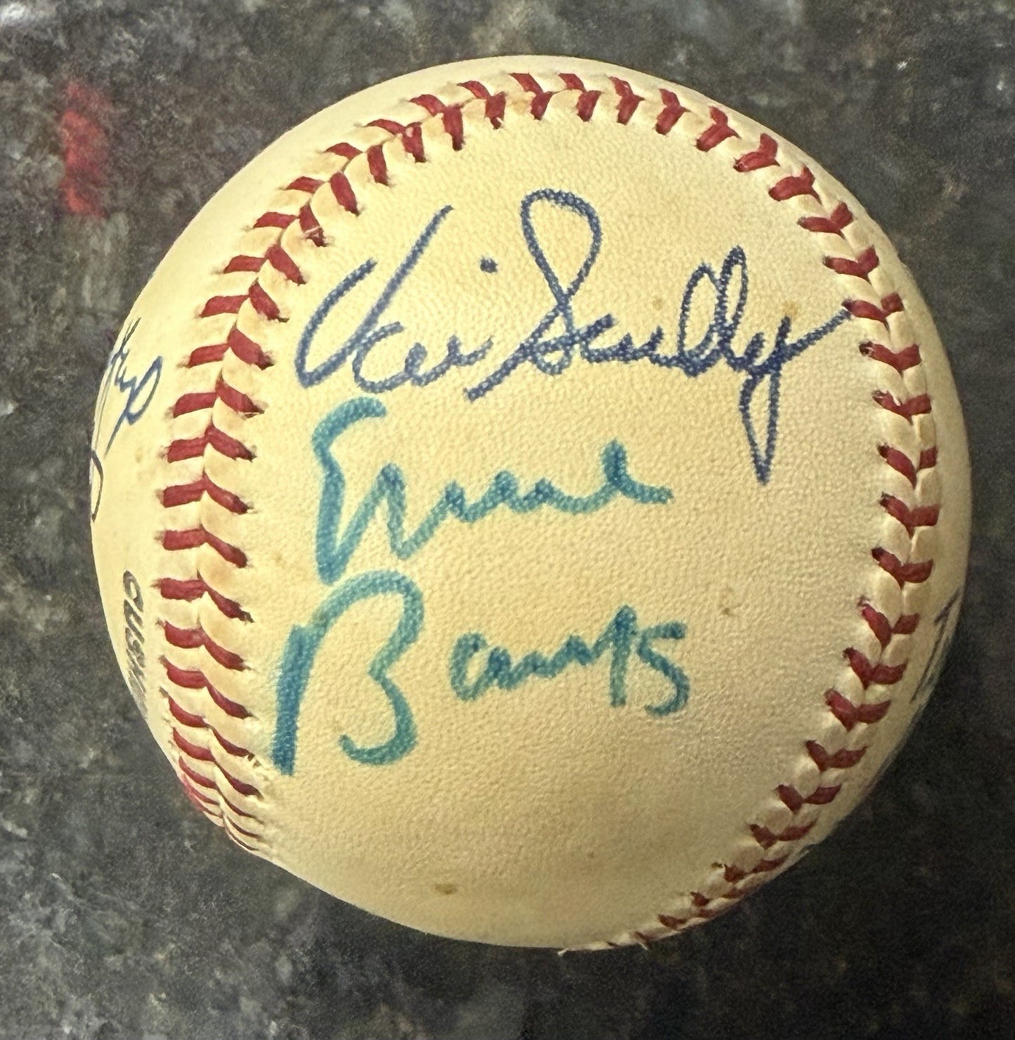 Joe Dimaggio Sandy Koufax Vin Scully +8 HOF Singer Multi Signed Baseball JSA LOA