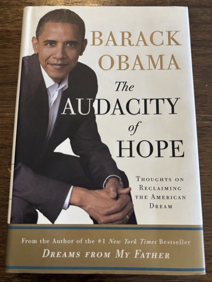 SIGNED Barack OBAMA Audacity Of Hope Hardcover Near Mint Rare Book Autographed