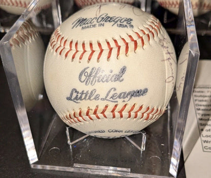 Hank Aaron Yogi Berra Joe Torre '67 Atlanta Braves New York Mets Signed Ball JSA