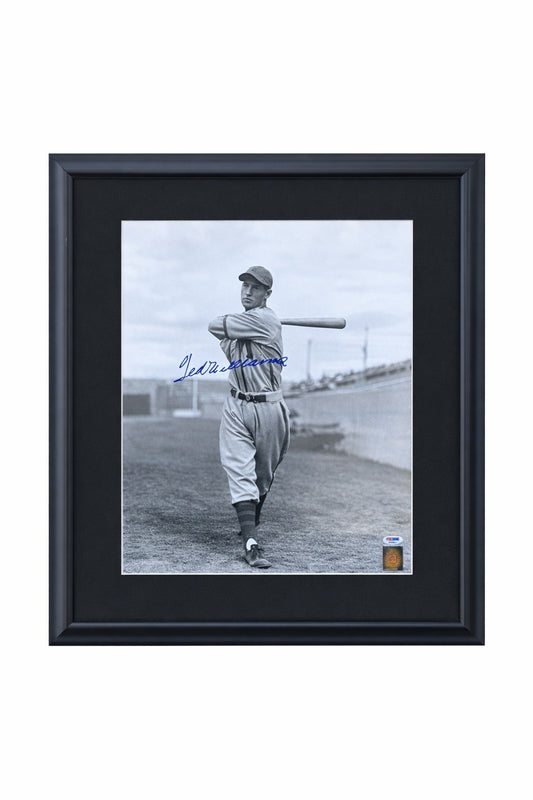 Ted Williams HOF Signed/Autographed 16x20 Photo Boston Red Sox PSA/DNA Framed