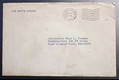 President Harry Truman signed White House Letter His Nephew  “Uncle Harry” RARE
