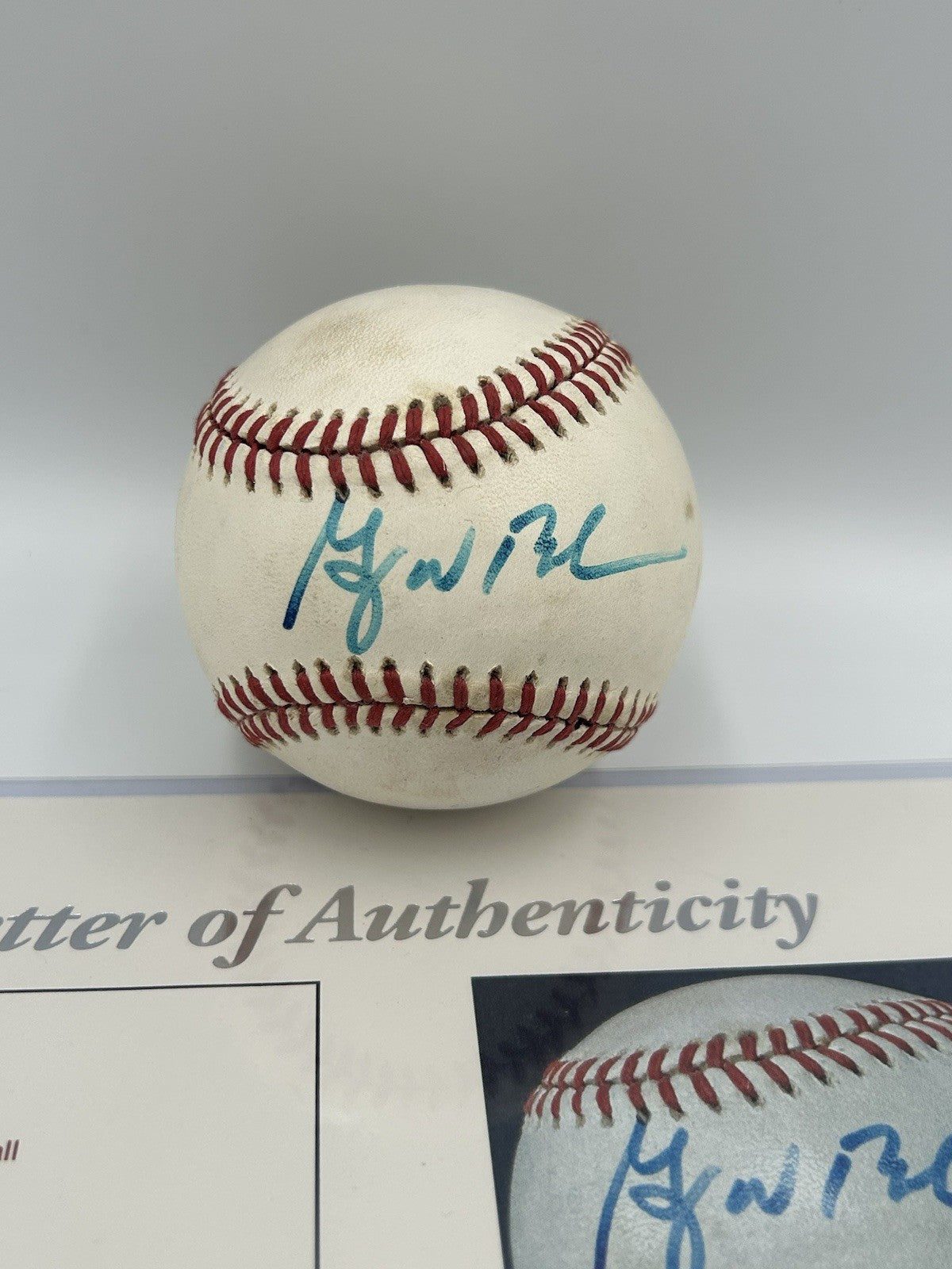 President George W Bush Early Signed Baseball 43rd USA JSA COA Rare Autograph