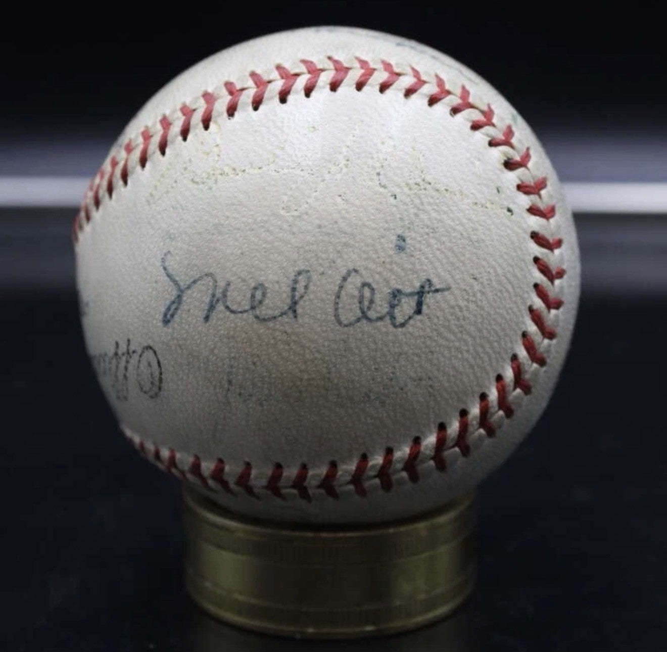19 Hall of Famers and Stars Multi-Signed Baseball Ruth Ott +17 JSA LOA A