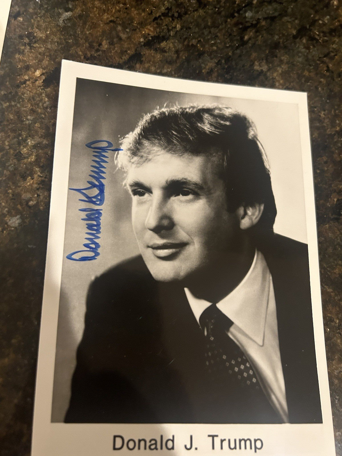 President Donald J Trump Autographed Photo - JSA LOA Very Early Rare Signature
