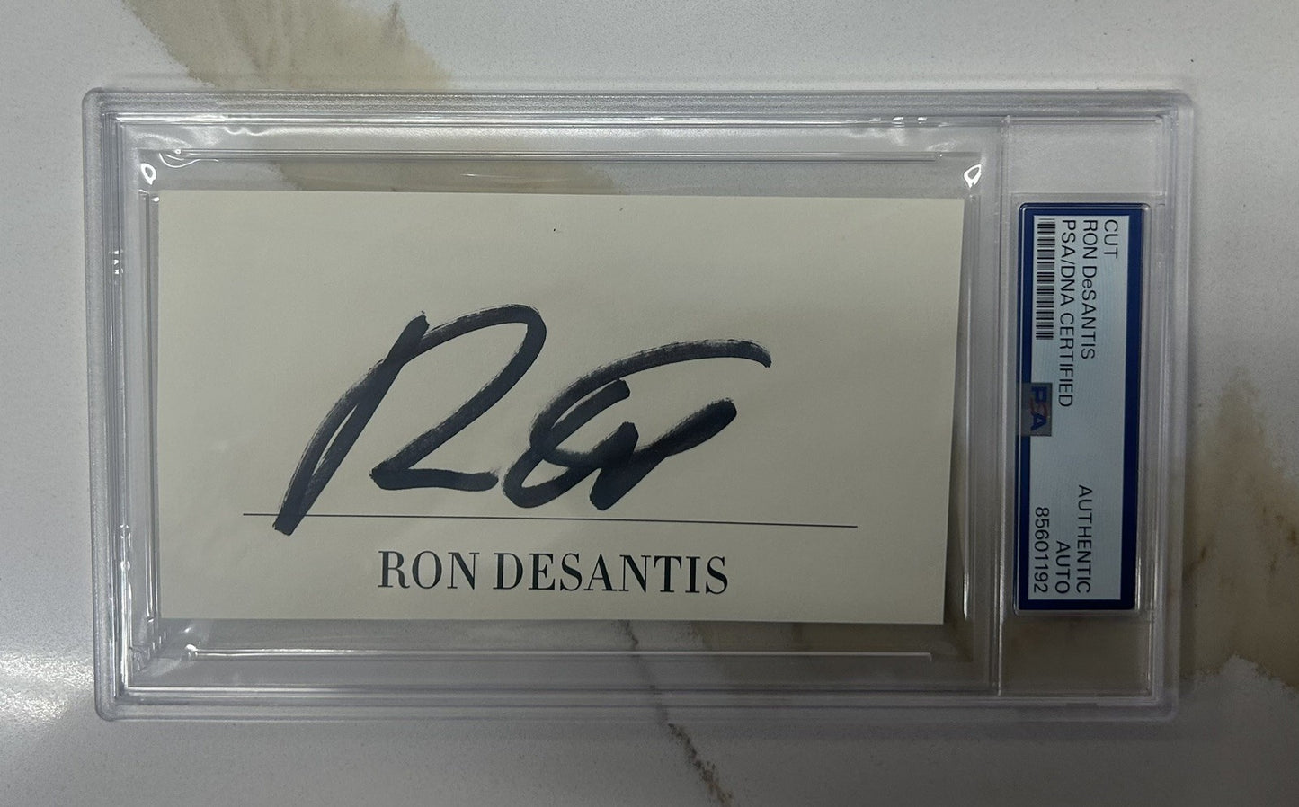 Ron Desantis Signed Autographed Cut Auto PSA DNA Governor Florida Rare Signature