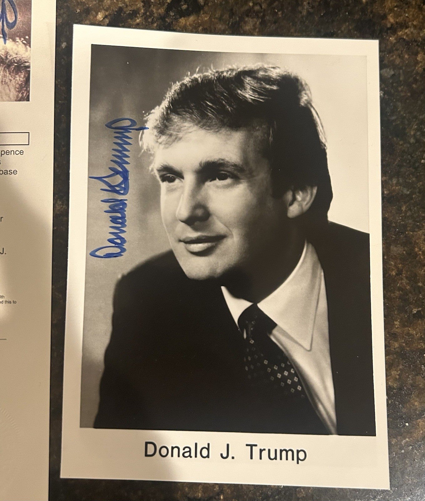 President Donald J Trump Autographed Photo - JSA LOA Very Early Rare Signature