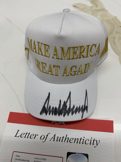 President Donald Trump Signed Autograph Auto MAGA Hat Cap PSA/DNA LOA RARE