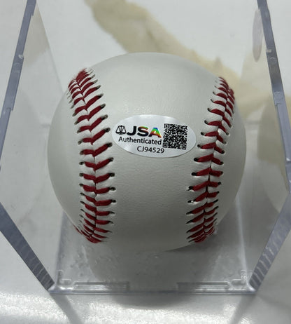 Rare Alex Trebek Autographed Baseball Signed Autograph JSA COA
