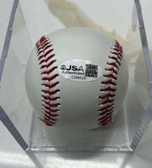 Rare Alex Trebek Autographed Baseball Signed Autograph JSA COA