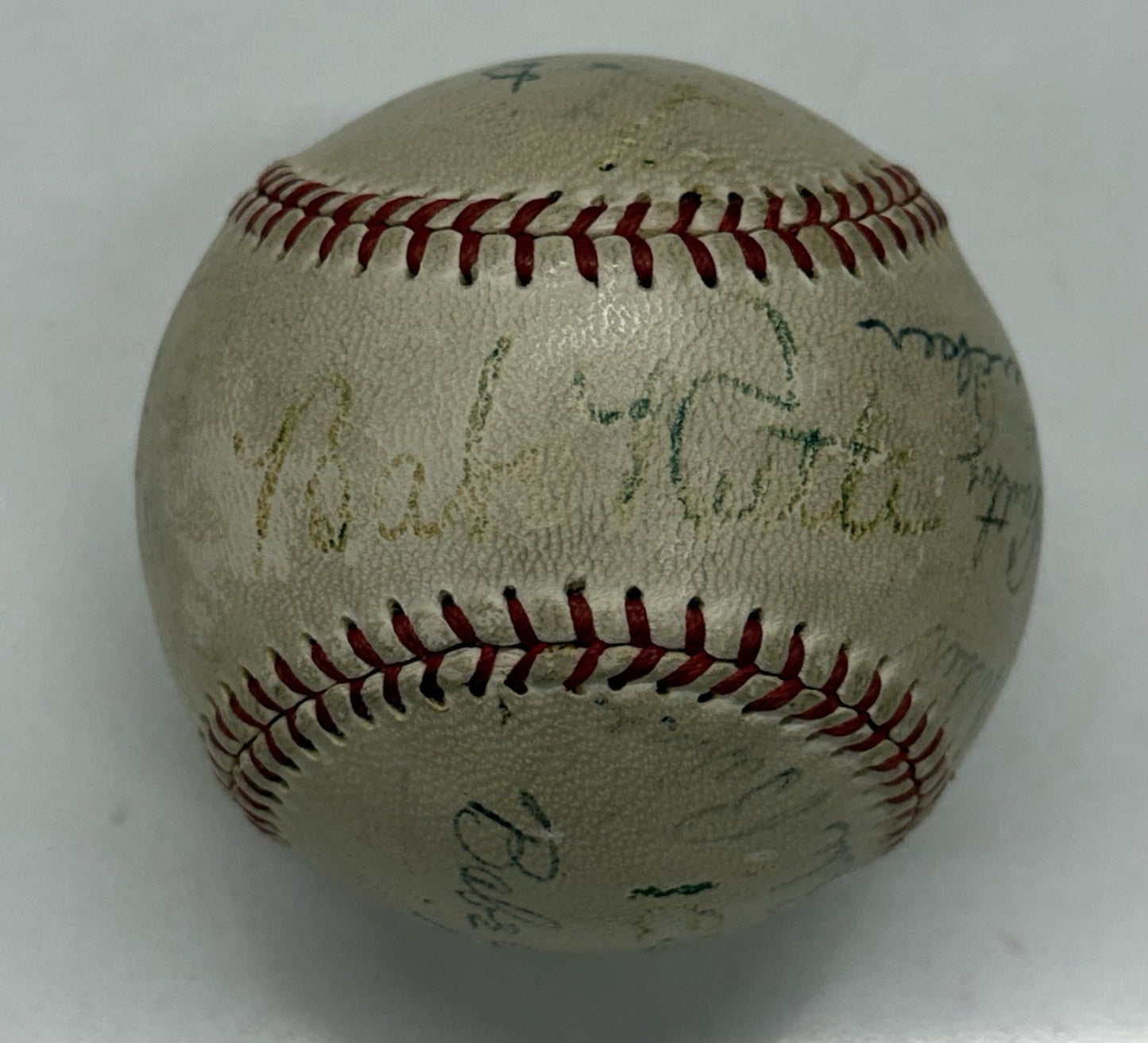 19 Hall of Famers and Stars Multi-Signed Baseball Ruth Ott +17 JSA LOA A