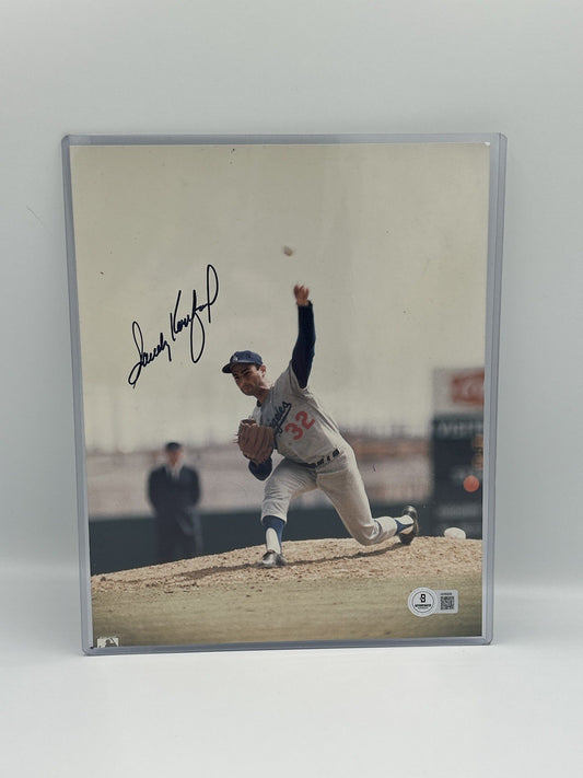 Sandy Koufax Signed Photo 8x10 Dodgers Rare Auto Beckett COA