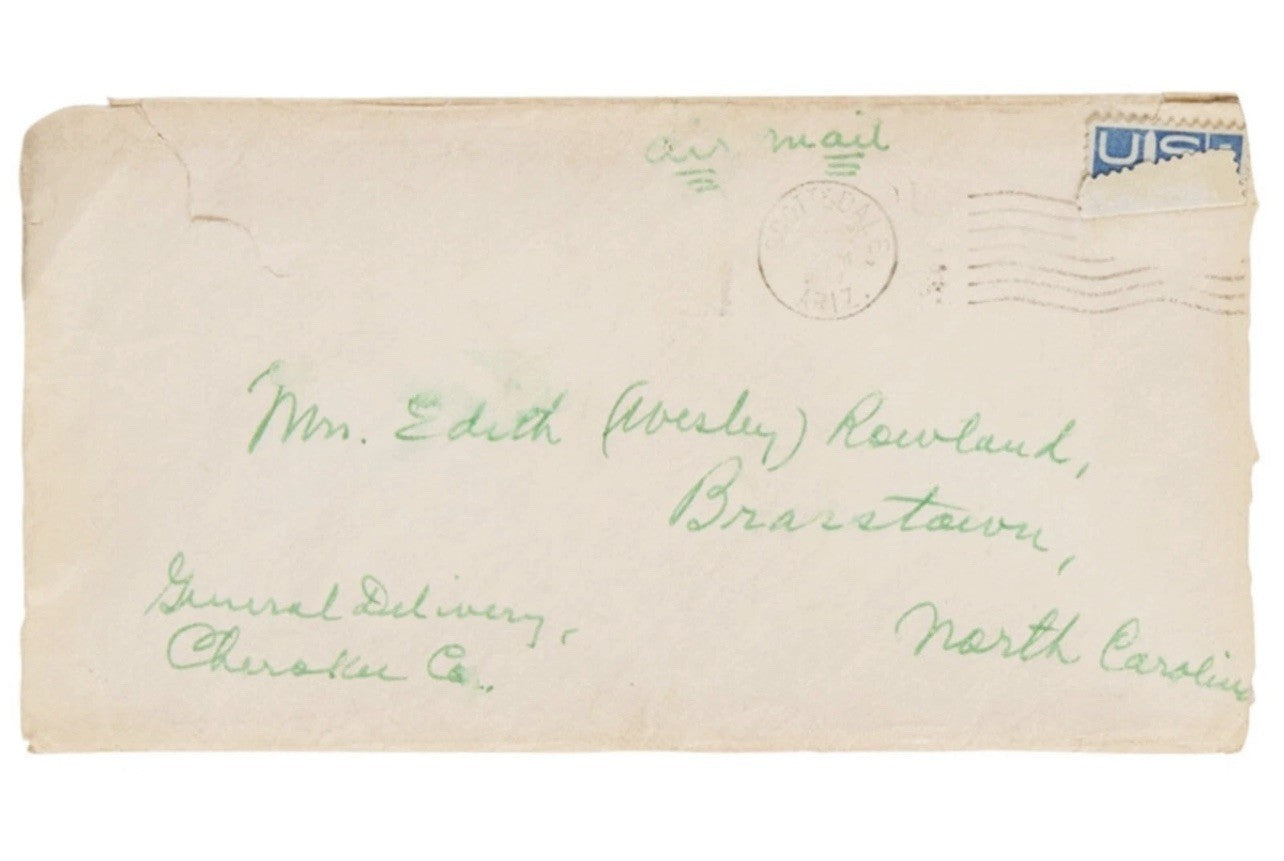Ty Cobb Signed Envelope Addressed to North Carolina PSA & BAS (Beckett) Auto