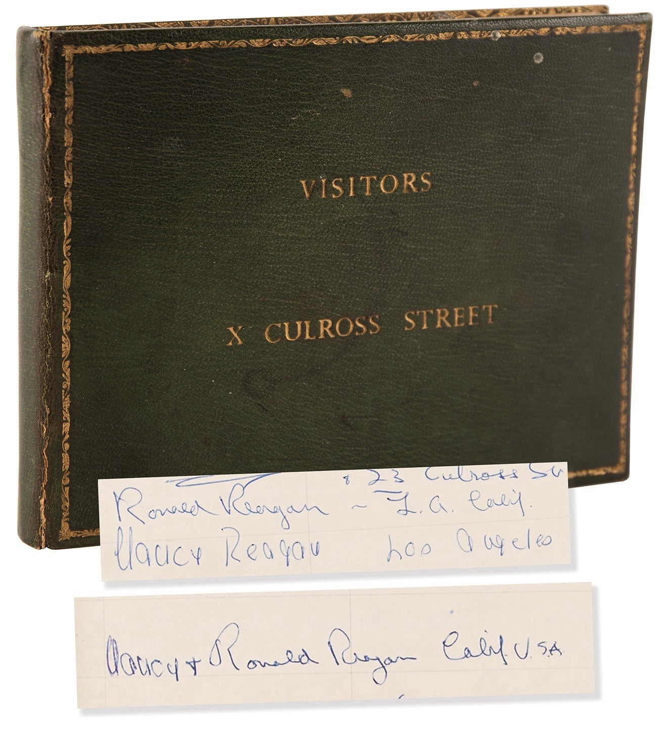 Ronald and Nancy Reagan Multi Signed Guest Book Rare