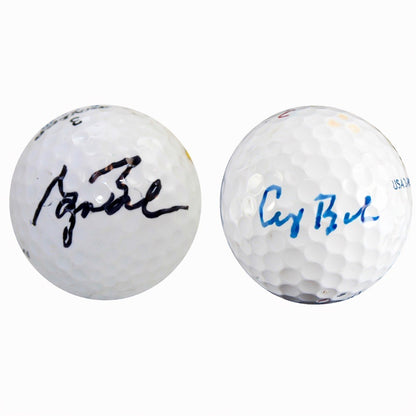 George W. Bush & H.W Bush Signed Golf Ball POTUS Father & Son Set Of 2 Rare Auto