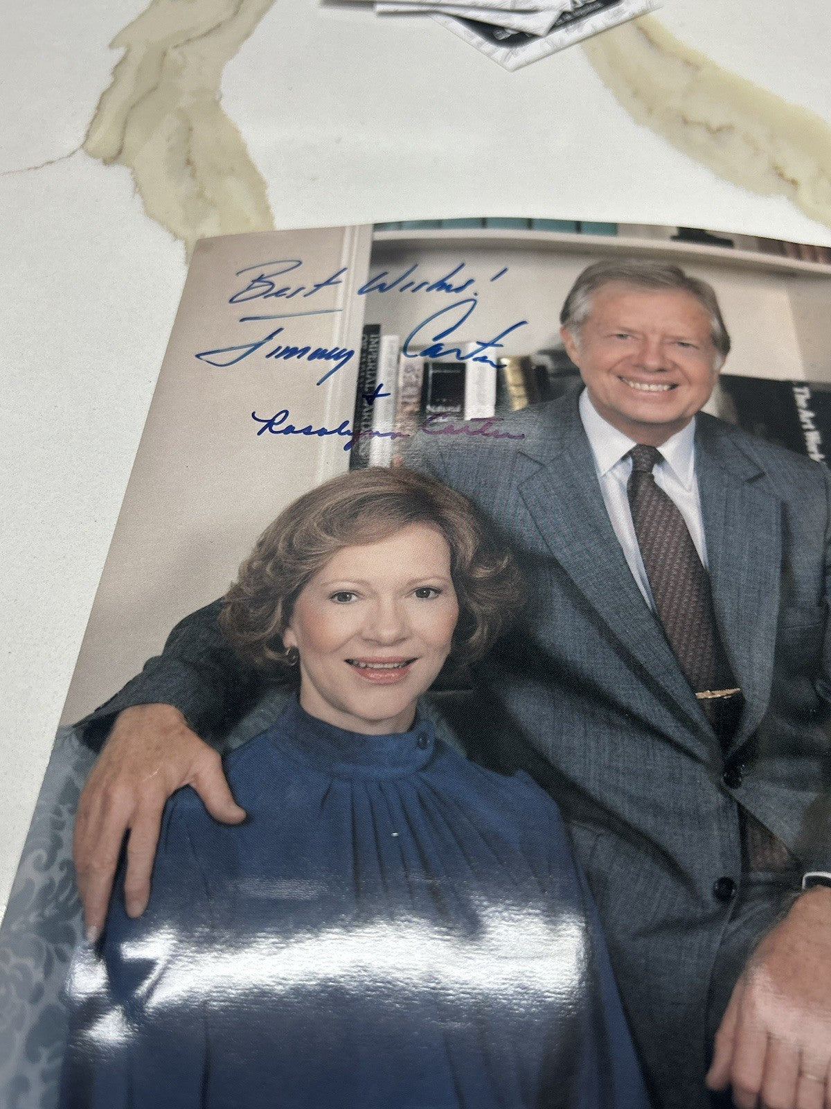 Dual Signed Jimmy Carter & Rosalynn Carter Autographed 8x10 Photo JSA President
