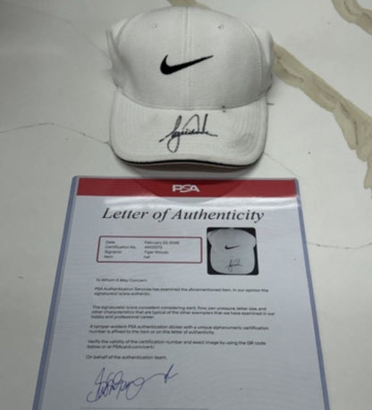Tiger Woods Signed Autographed Nike Golf Hat Cap PSA DNA COA
