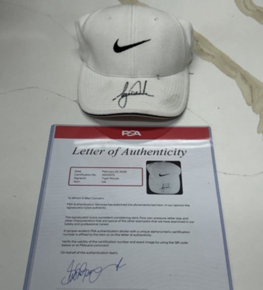 Tiger Woods Signed Autographed Nike Golf Hat Cap PSA DNA COA