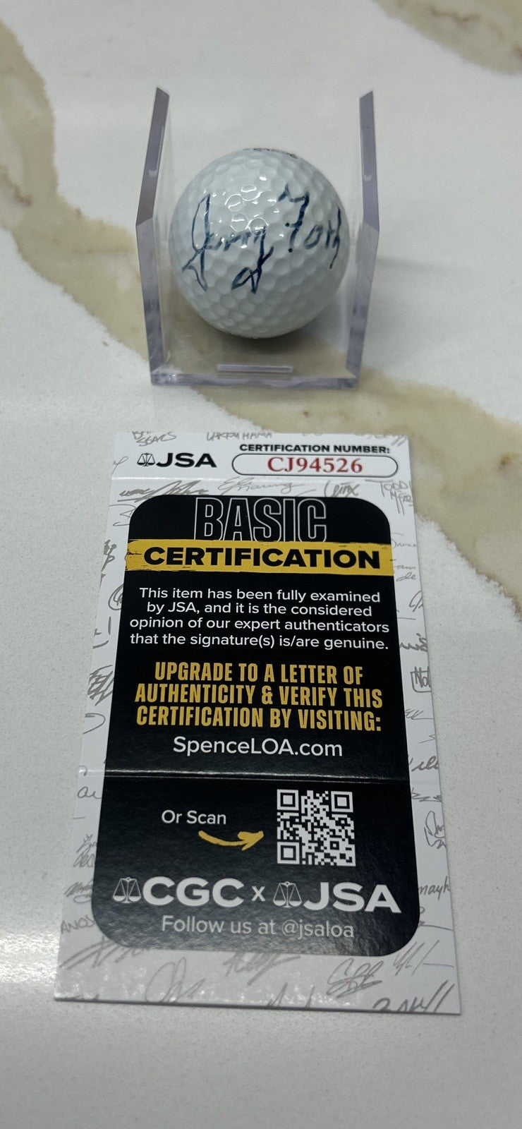 President Gerald Ford Signed Autograph Golf Ball Watergate JSA Certificate