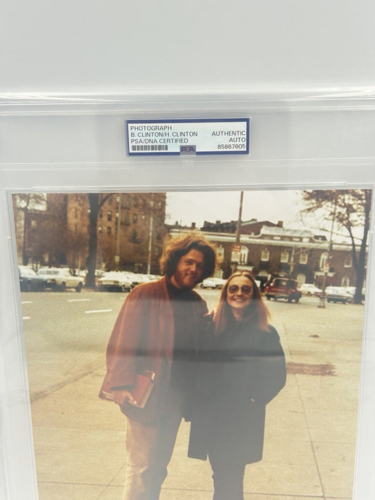 BILL & HILLARY CLINTON Signed Autographed 8x10 Photo RARE PSA ENCAPSULATED