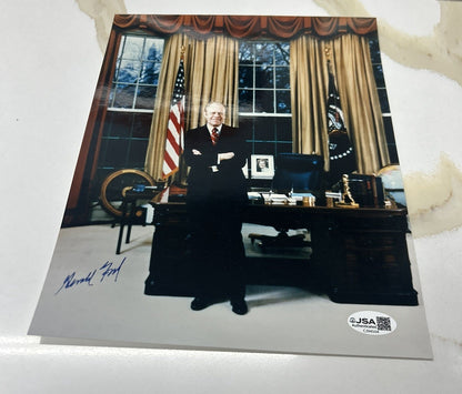 President Gerald Ford  Autographed 8x10 Photo  JSA COA
