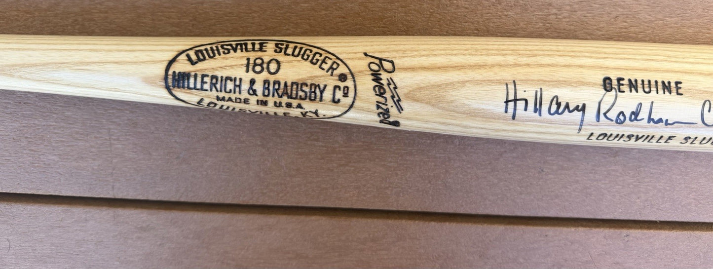 HILLARY RODHAM CLINTON Signed Autographed Louisville Slugger Bat RARE JSA COA