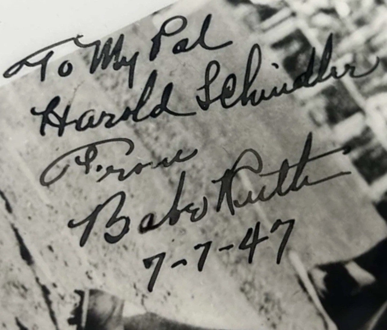 Babe Ruth Signed Swinging Original Photograph Custom Framed JSA LOA Bold READ