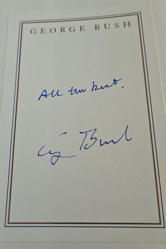 President George Herbert Walker Bush - SIGNED Memoir / All the Best & Writings