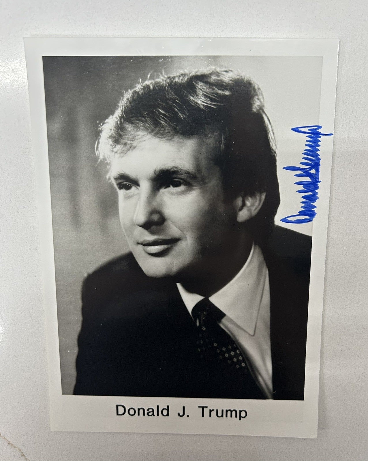 RARE Donald Trump Signed Photo 1980s early Autograph Trump Tower Signed Auto