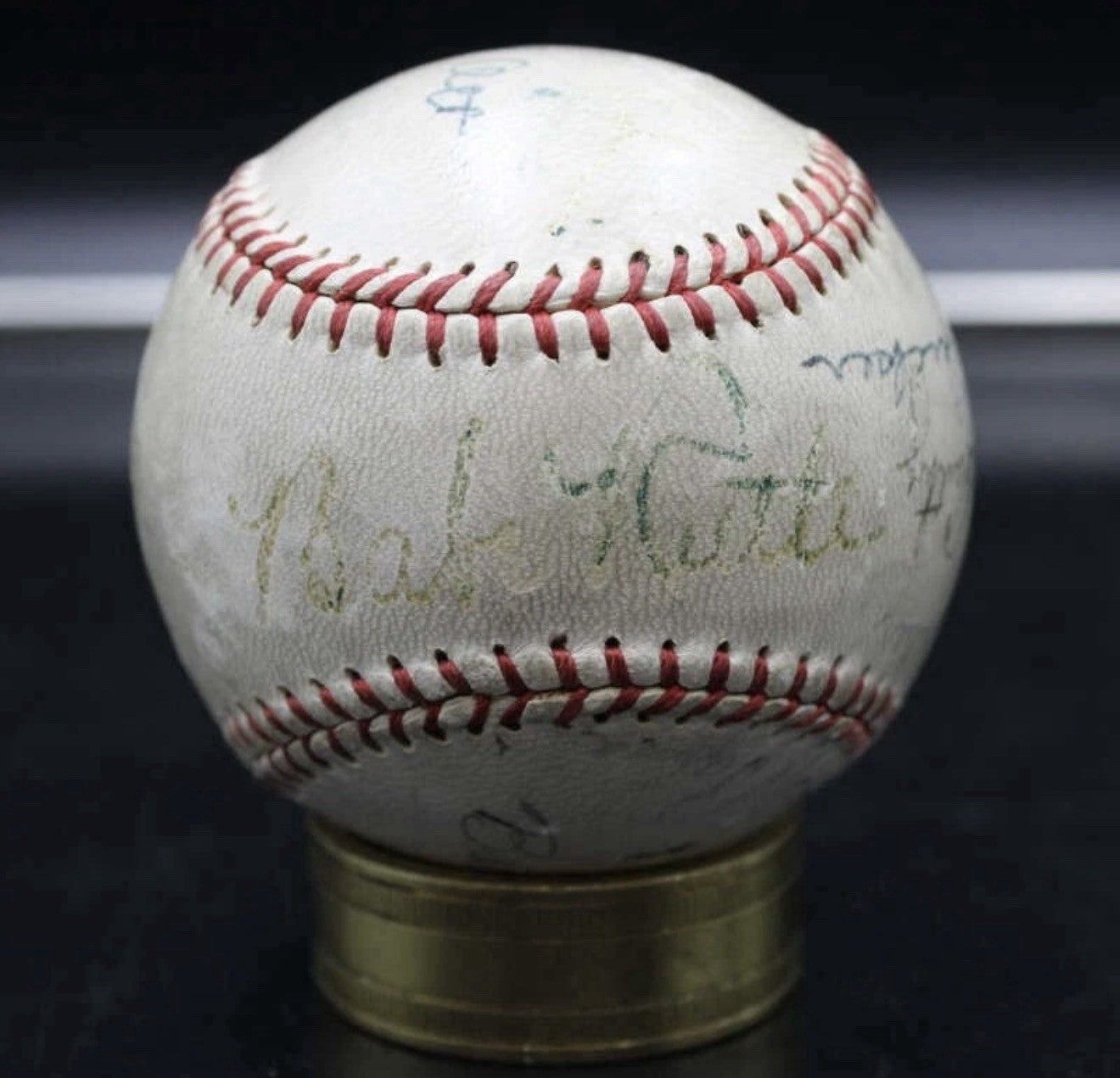 19 Hall of Famers and Stars Multi-Signed Baseball Ruth Ott +17 JSA LOA A